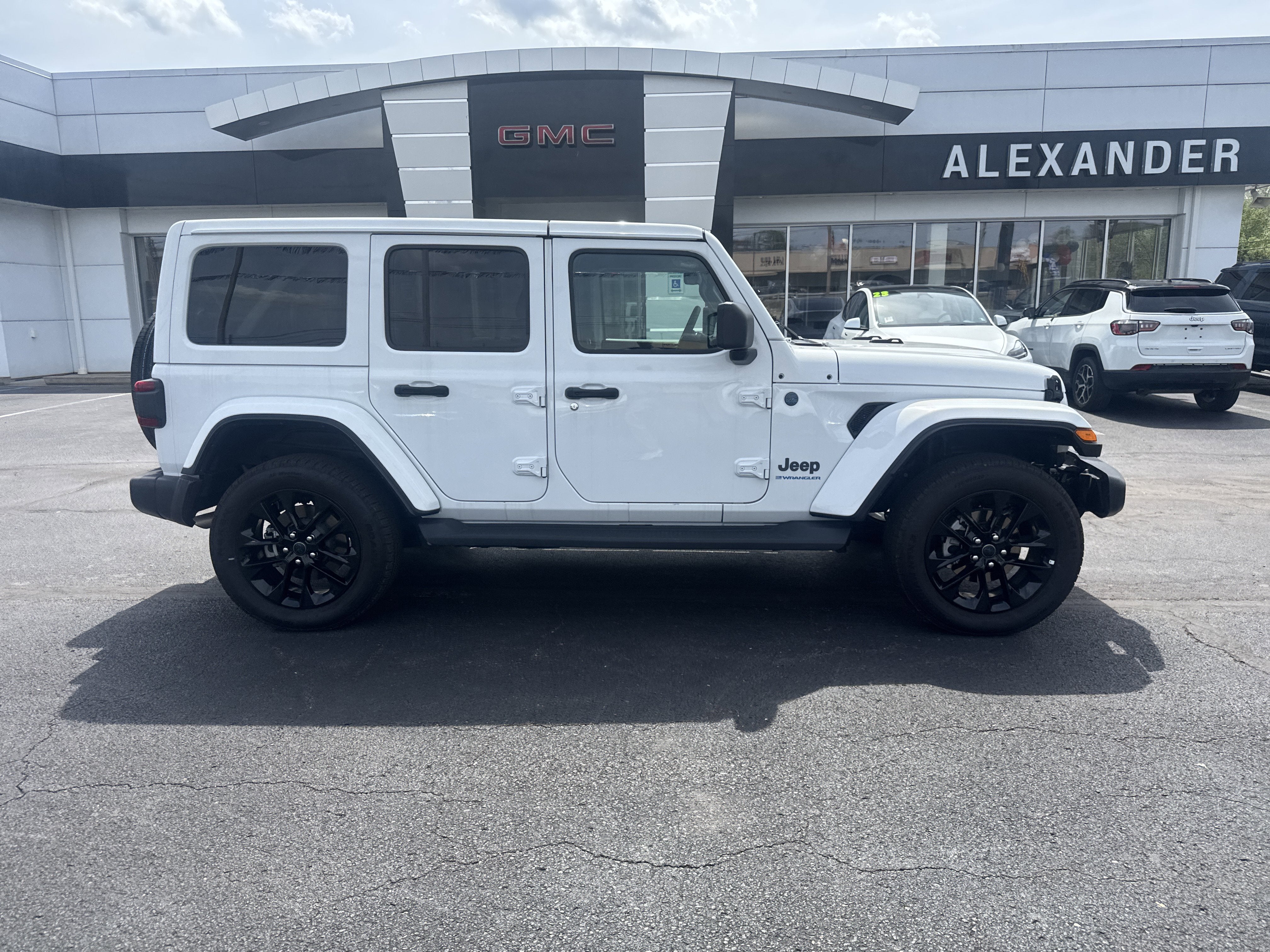 Used 2025 Jeep Wrangler 4xe Sahara 4XE with VIN 1C4RJXP63SW583607 for sale in Bloomsburg, PA