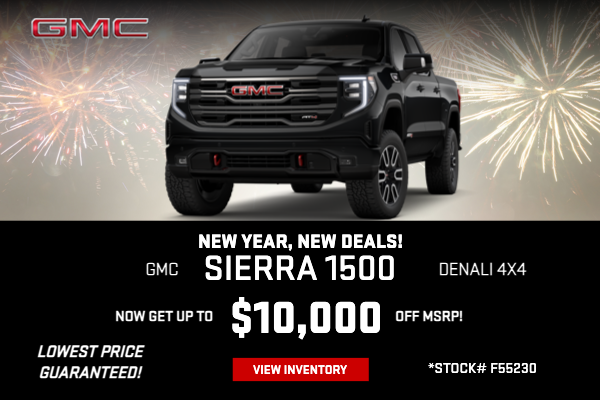 January Sierra 1500 special offers at Alexander Family GMC